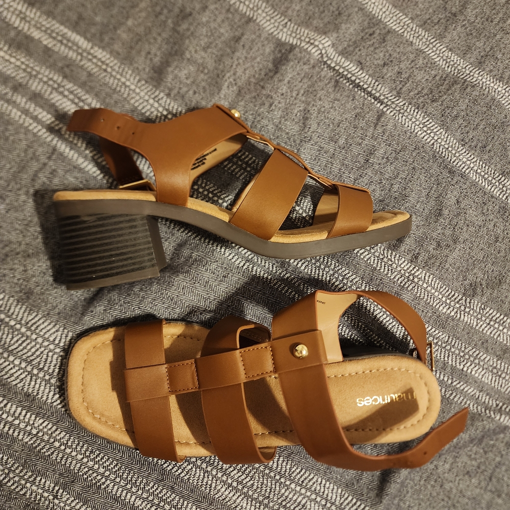 Maurices Tan Strappy Sandals